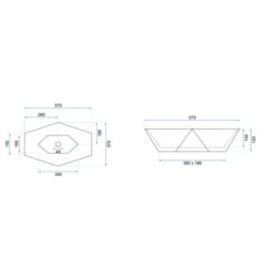 umywalka 57x37 VEGA S