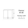 szafka łazienkowa W-50 PARMA
