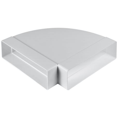 kolanko poziome płaskie 90