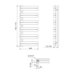 grzejnik łazienkowy Meteor Side