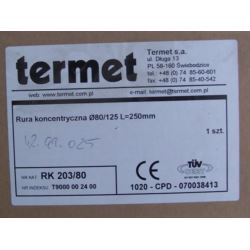 rura komina 80/125x250 Termet